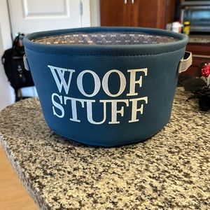 Blue dog toy basket!